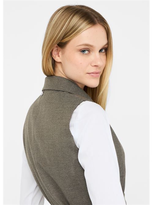 Gilet chevron con cintura Liu Jo | CF5259T054A.M9770